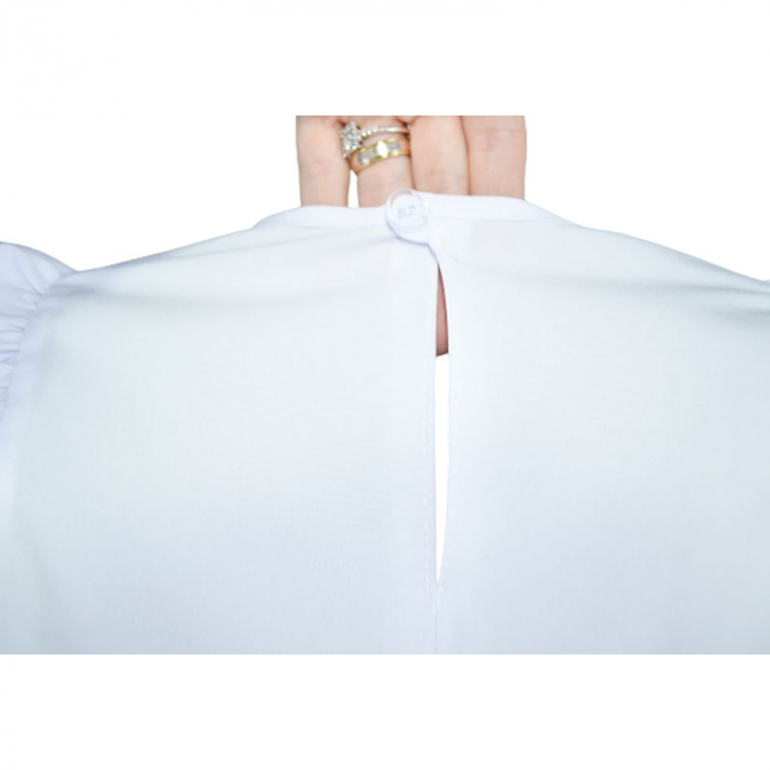 Bluza eleganta cu maneca lunga pentru fete Catherine 071123-16, Alb [3]
