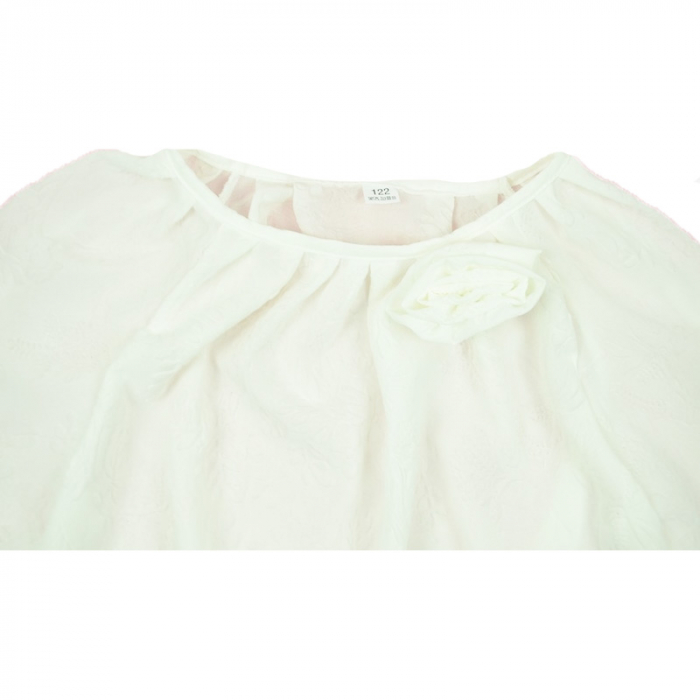 Bluza eleganta cu maneca lunga pentru fete Alessia ALS7C-128, Crem [3]