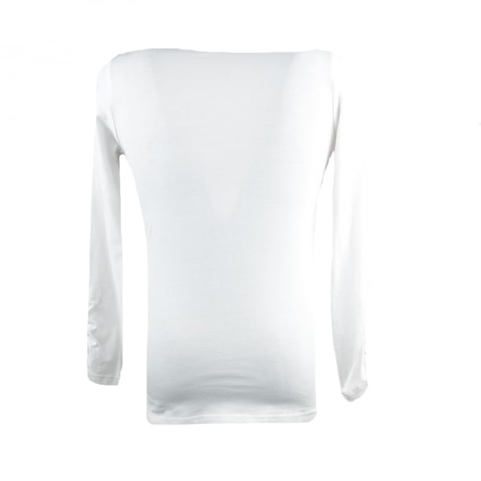 Bluza eleganta cu maneca lunga pentru fete Atut 6151-128, Alb [2]