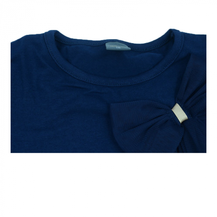 Bluza eleganta cu maneca lunga pentru fete Atut 8604-116, Bleumarin [3]