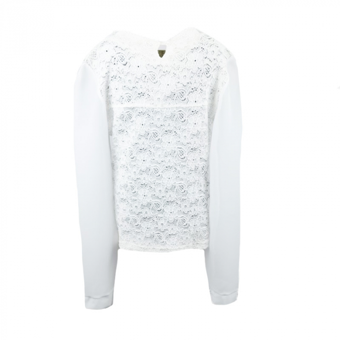 Bluza eleganta cu maneca lunga pentru fete Catherine CTR15-A-140, Alb [2]