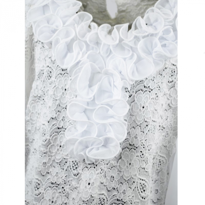Bluza eleganta cu maneca lunga pentru fete Catherine CTR15-A-140, Alb [3]