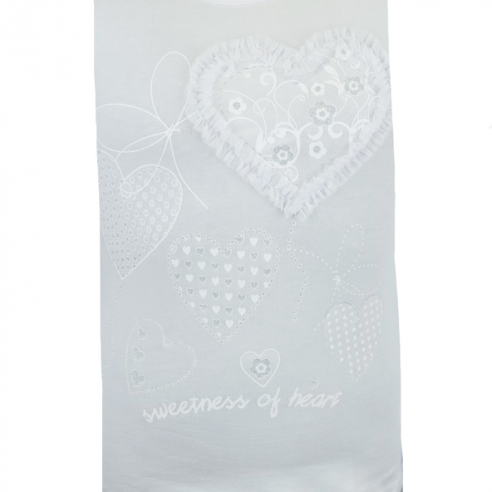 Bluza eleganta cu maneca lunga pentru fete Chrisma CRSM-7-122, Alb [3]