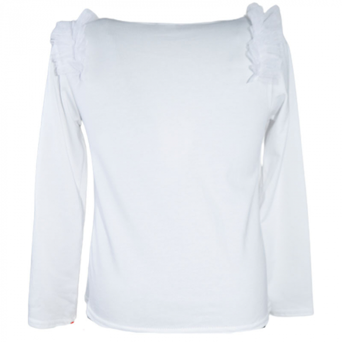 Bluza eleganta cu maneca lunga pentru fete Madii 101123-10, Alb [2]