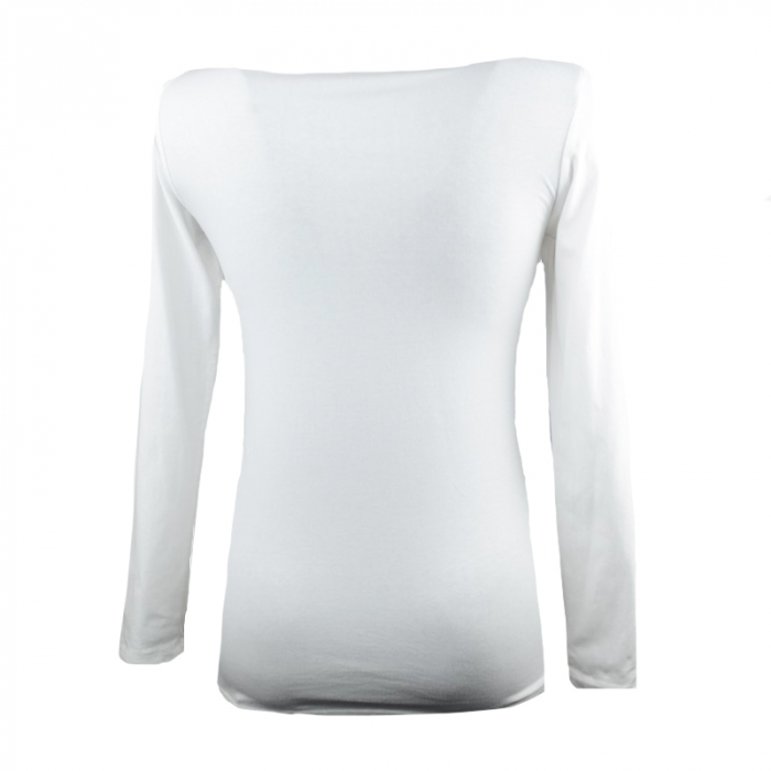 Bluza eleganta cu maneca lunga pentru fete Mini Junior BEF-07-164, Alb [2]