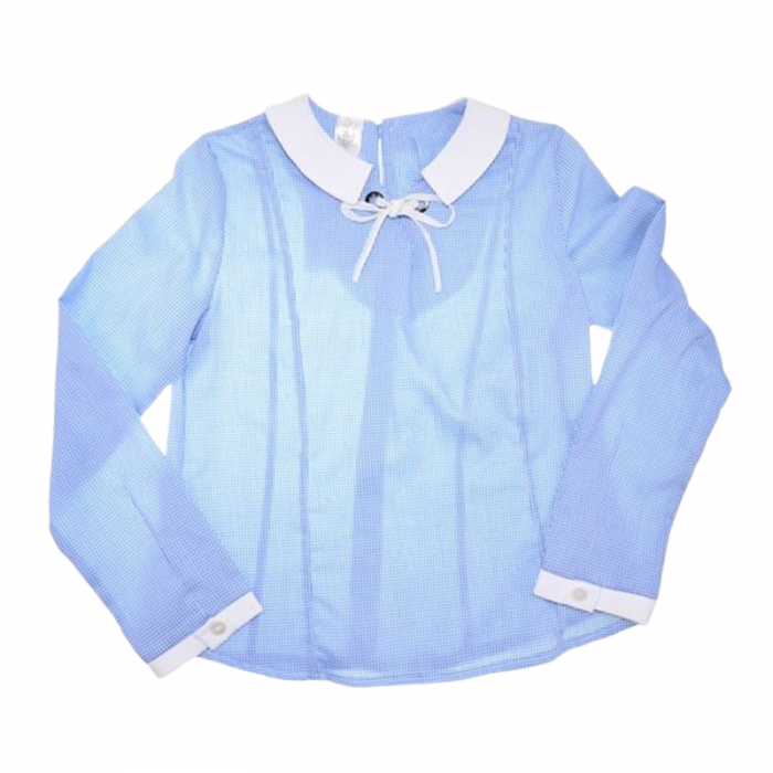 Bluza eleganta cu maneca lunga pentru fete, Mini Junior BL190325, Albastru [1]