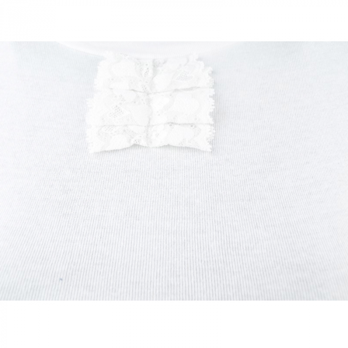 Bluza eleganta cu maneca lunga pentru fete Sevim 0867-152, Alb [3]