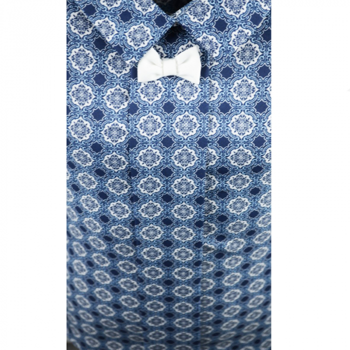 Bluza eleganta cu maneca lunga pentru fete Umbo UMB7A-140, Bleumarin [2]