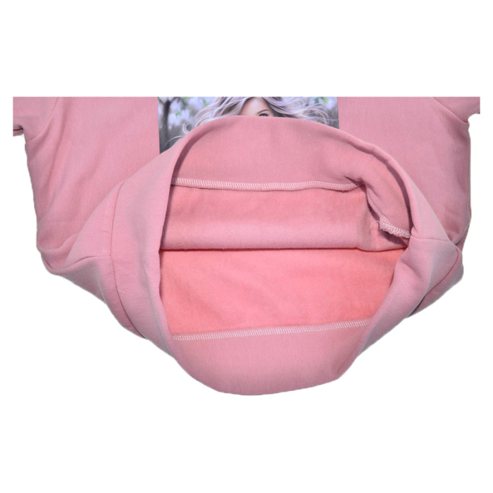 Bluza flausata, pentru fete, Mini Junior 3010R3-110, Roz [4]