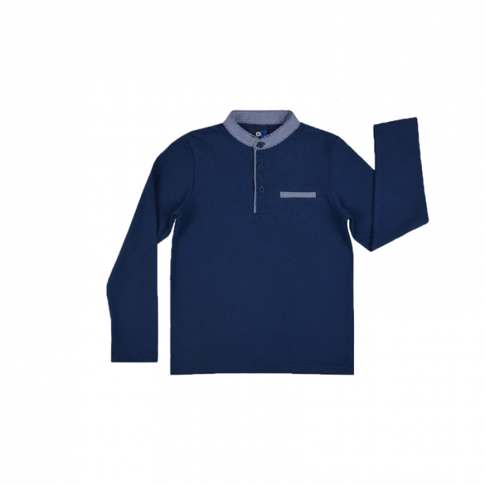 Bluza cu maneca lunga pentru baieti GT-6169-1-92-cm, Bleumarin [1]