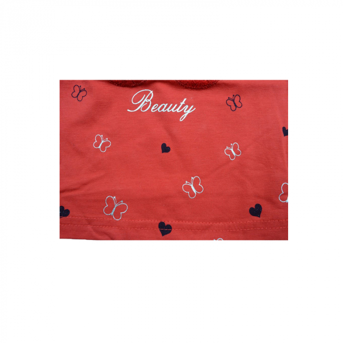 Bluza cu maneca lunga pentru fete Happy House WB-2525R2-110, Rosu [3]