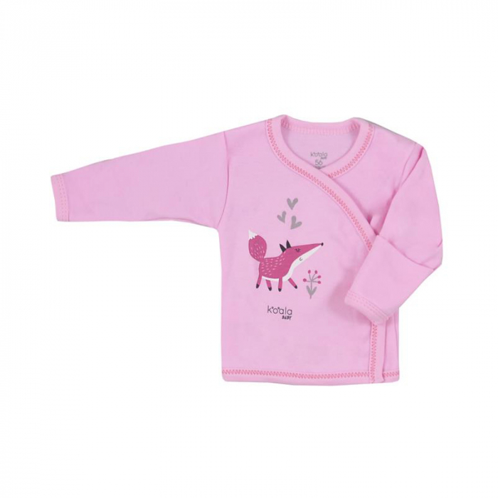 Bluza cu maneca lunga pentru fete Koala Happy Baby 07-502R-62-cm, Roz [1]