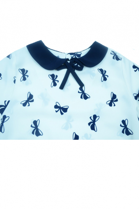 Bluza cu maneca scurta pentru fete Jolanda JL3-128, Alb [2]