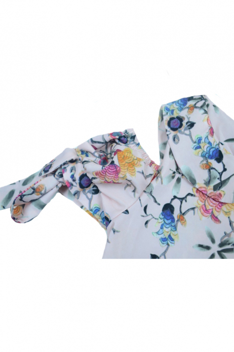 Bluza cu maneca scurta pentru fete Umbo UMB37-C-128, Crem [3]