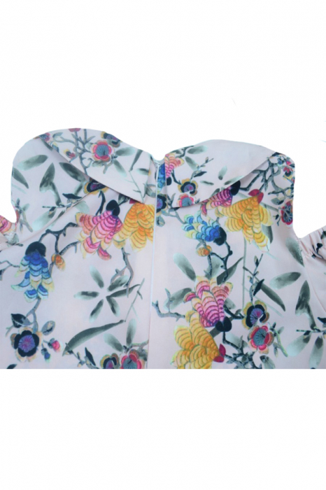 Bluza cu maneca scurta pentru fete Umbo UMB37-C-128, Crem [5]