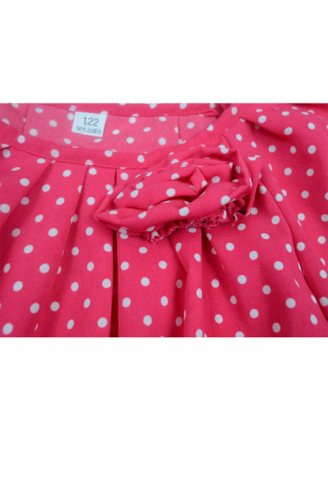 Bluza cu maneca scurta pentru fete Alessia ALS-002-128, Fucsia [2]
