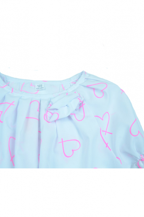 Bluza cu maneca scurta pentru fete Alessia ALSS2-128, Alb [2]