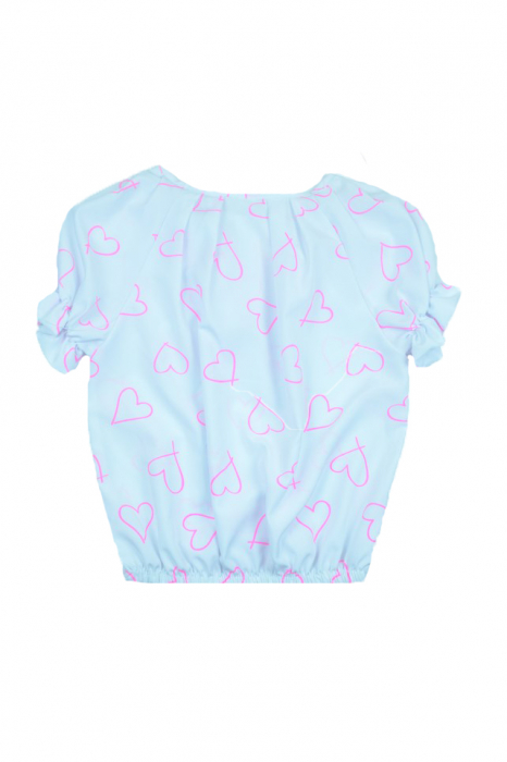 Bluza cu maneca scurta pentru fete Alessia ALSS2-128, Alb [3]