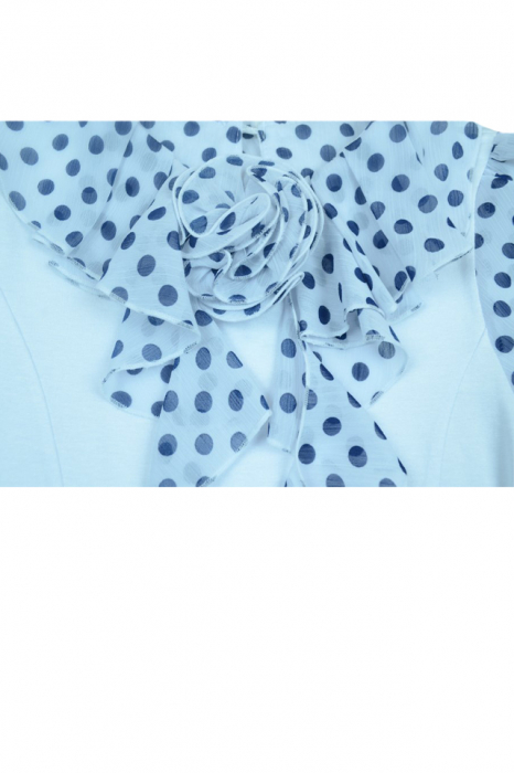 Bluza cu maneca scurta pentru fete Chaterine CHTR1-128, Alb [2]