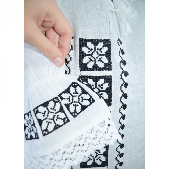 Bluza tip ie 3/4 pentru fete Mini Junior MRI-15, Alb [3]