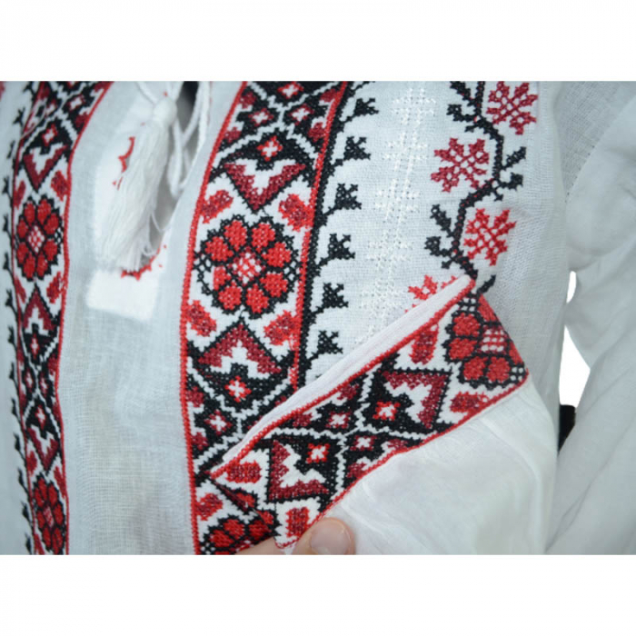 Bluza tip ie cu maneca lunga pentru baieti Mini Junior MRI-18, Alb [3]