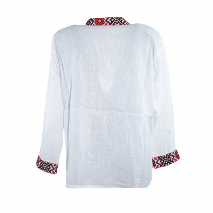 Bluza tip ie cu maneca lunga pentru baieti Mini Junior MRI-18, Alb [2]