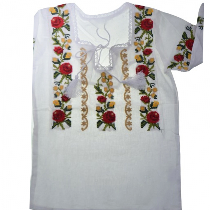 Bluza tip ie 3/4 pentru fete Mini Junior MRI-30, Alb [2]
