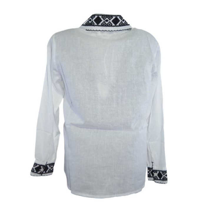 Bluza tip ie cu maneca lunga pentru baieti Mini Junior MRI-20, Alb [2]