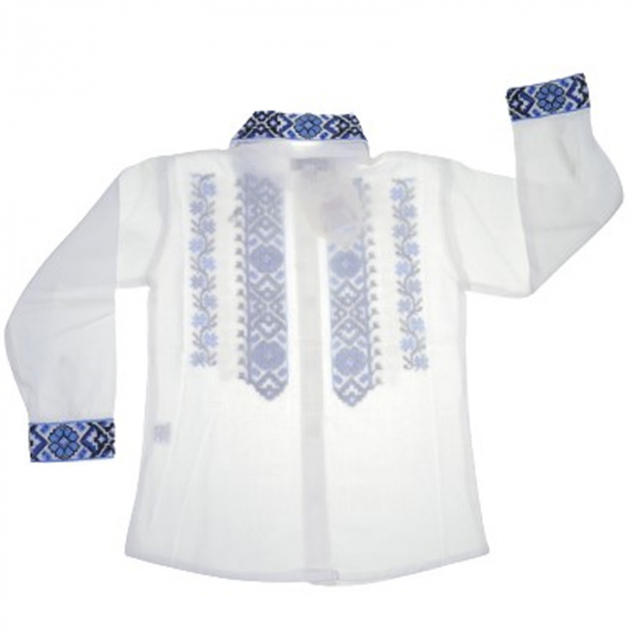 Bluza tip ie cu maneca lunga pentru baieti Mini Junior MRI-23, Alb [3]