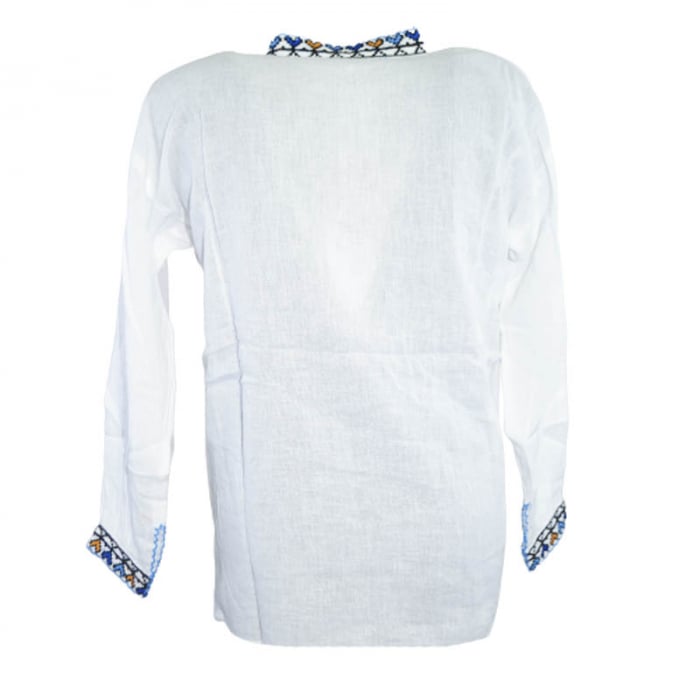 Bluza tip ie cu maneca lunga pentru baieti Mini Junior MRI-22, Alb [2]