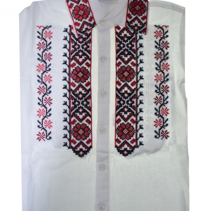 Bluza tip ie cu maneca lunga pentru baieti Mini Junior MRI-24, Alb [2]