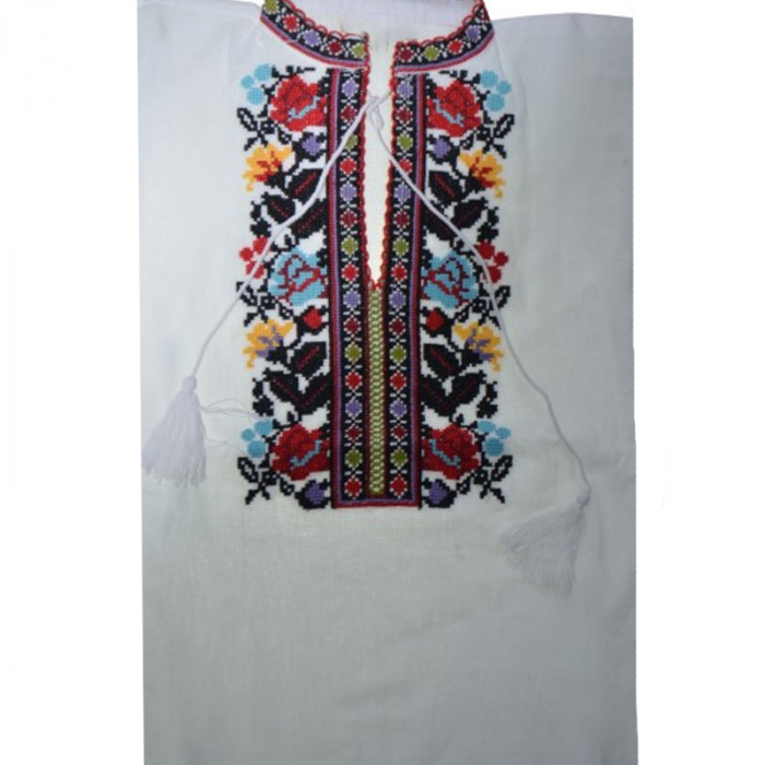 Bluza tip ie cu maneca lunga pentru baieti Mini Junior MRI-26, Alb [2]