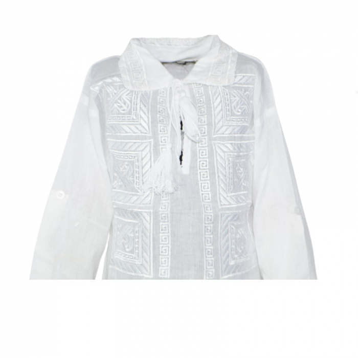 Bluza tip ie pentru baieti Mini Junior MRI-8, Alb [3]