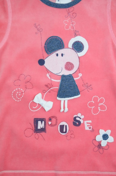 Bluza cu maneca lunga pentru fete Karen Mouse KRC355CO-74, Coral [2]