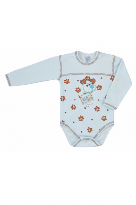 Body cu maneca lunga pentru baieti Koala Reksio 04-317AL-80, Albastru [1]