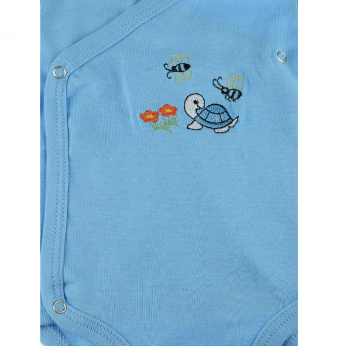 Body cu maneca lunga pentru baieti Pifou Model 10 M10ML-A-50-54-cm, Albastru [2]