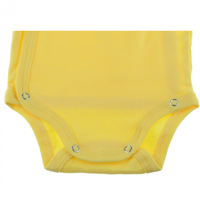 Body cu maneca lunga pentru baieti Pifou Model 10 M10ML-GA-56, Galben [3]