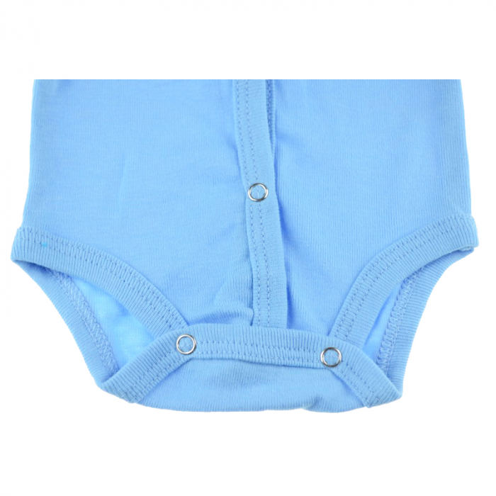 Body cu maneca lunga pentru baieti Pifou Model 11 M11-AL-46-50, Albastru [2]