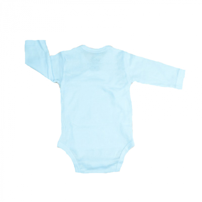Body cu maneca lunga pentru copii Pifou Model 10 M10-1A-54-58-cm, Alb [4]