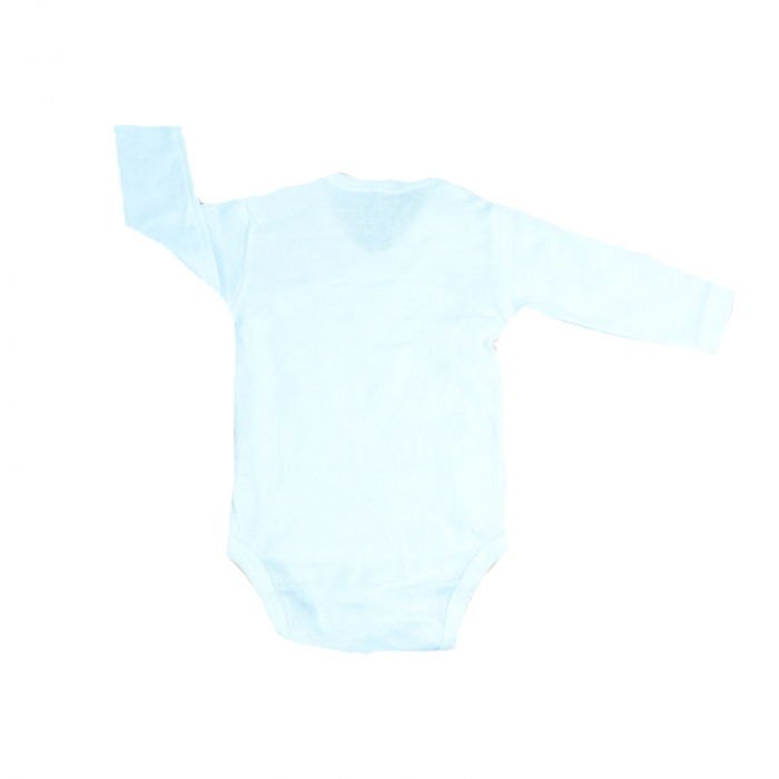 Body cu maneca lunga pentru copii Pifou Model 10 M10-A6-56-cm, Alb [4]