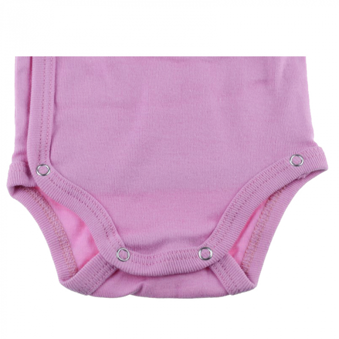 Body cu maneca lunga pentru fete Pifou Model 10 M10ML-R-50, Roz [3]