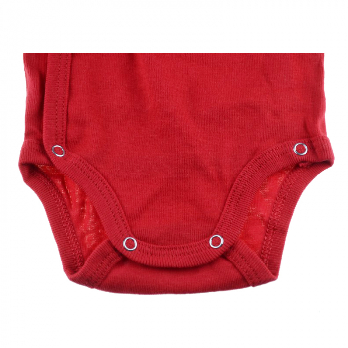 Body cu maneca lunga pentru fete Pifou Model 10 M10ML-RO-56, Rosu [3]