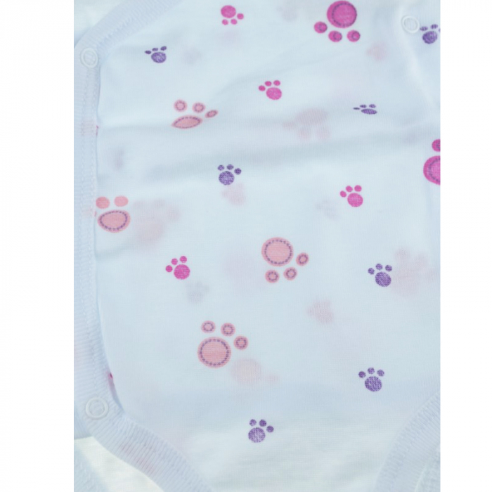 Body cu maneca lunga pentru fete Pifou Model 10 ML M10ML-A2-56, Alb [3]