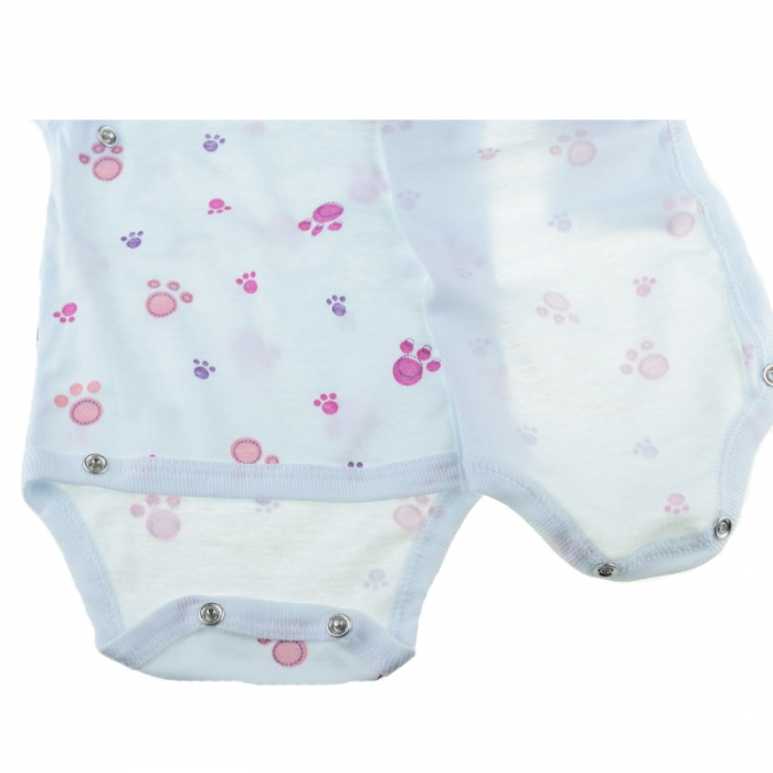 Body cu maneca lunga pentru fete Pifou Model 10 ML M10ML-A2-56, Alb [2]