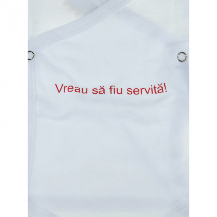 Body cu maneca lunga pentru fete Pifou Model 10 ML M10ML2-A1-66-70-cm, Alb [3]