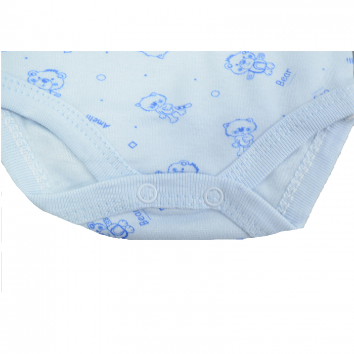 Body cu maneca lunga pentru baieti BabyToo 7083-4-80, Albastru [3]