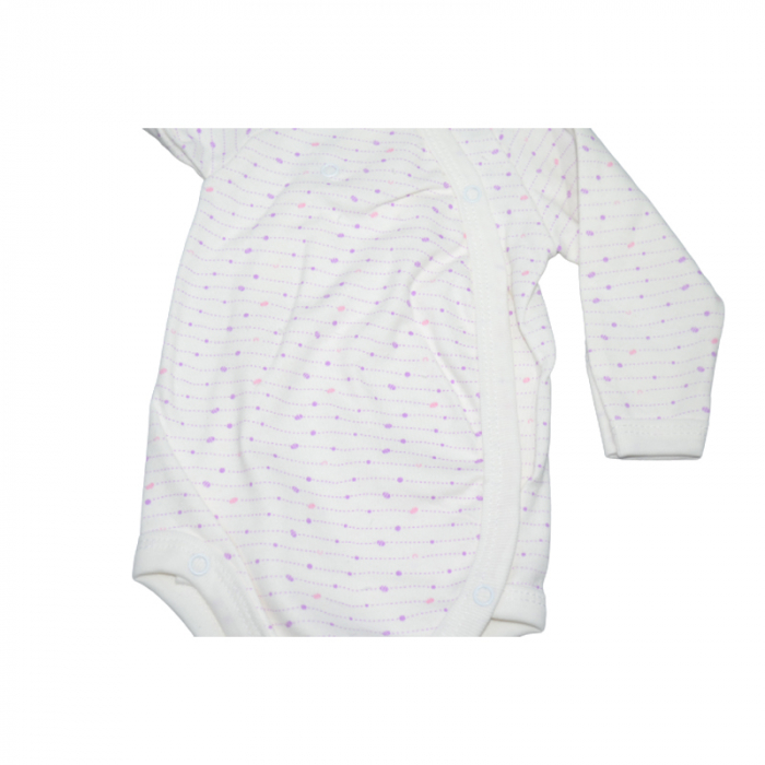 Body cu maneca lunga pentru fete Mini Junior CA52427, Alb [2]