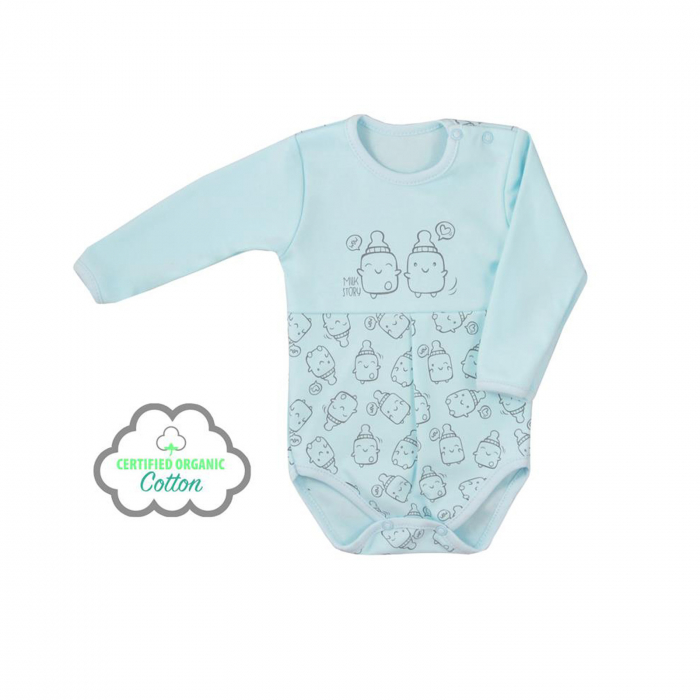 Body cu maneca lunga pentru baieti Koala Butelki 06-695_74 cm, Albastru [2]