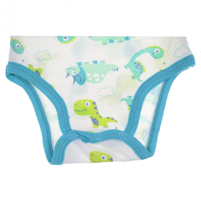 Body cu maneca lunga pentru baieti E Plus M 51013137A-92-cm, Alb [3]