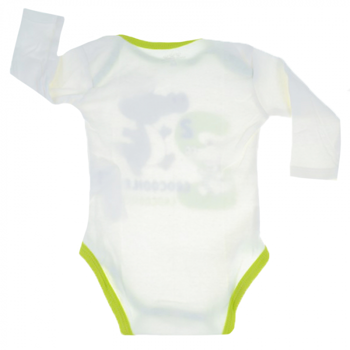Body cu maneca lunga pentru baieti E Plus M 59754-86-cm, Alb [2]